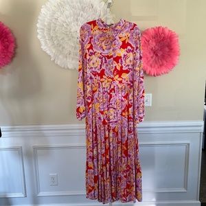 NWT Last Queen Paris Long Sleeve Maxi Dress Size M